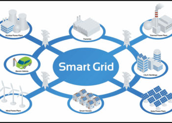 Smart Grid concept stock vector. Illustration of infrastructure - 78180287